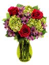 Bouquet di ortensie verdi