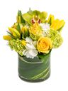 Bouquet di tulipani e rose gialle